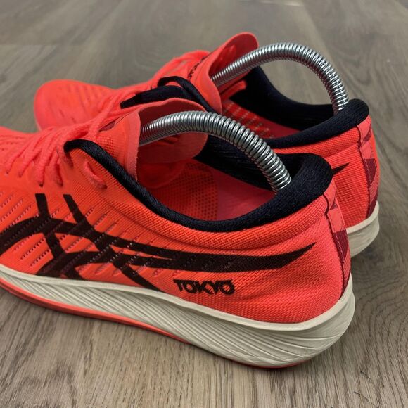Asics MetaRacer Tokyo Shoes Womens Size 10.5 Red Black Running FlyteFoam Walking - Picture 5 of 9